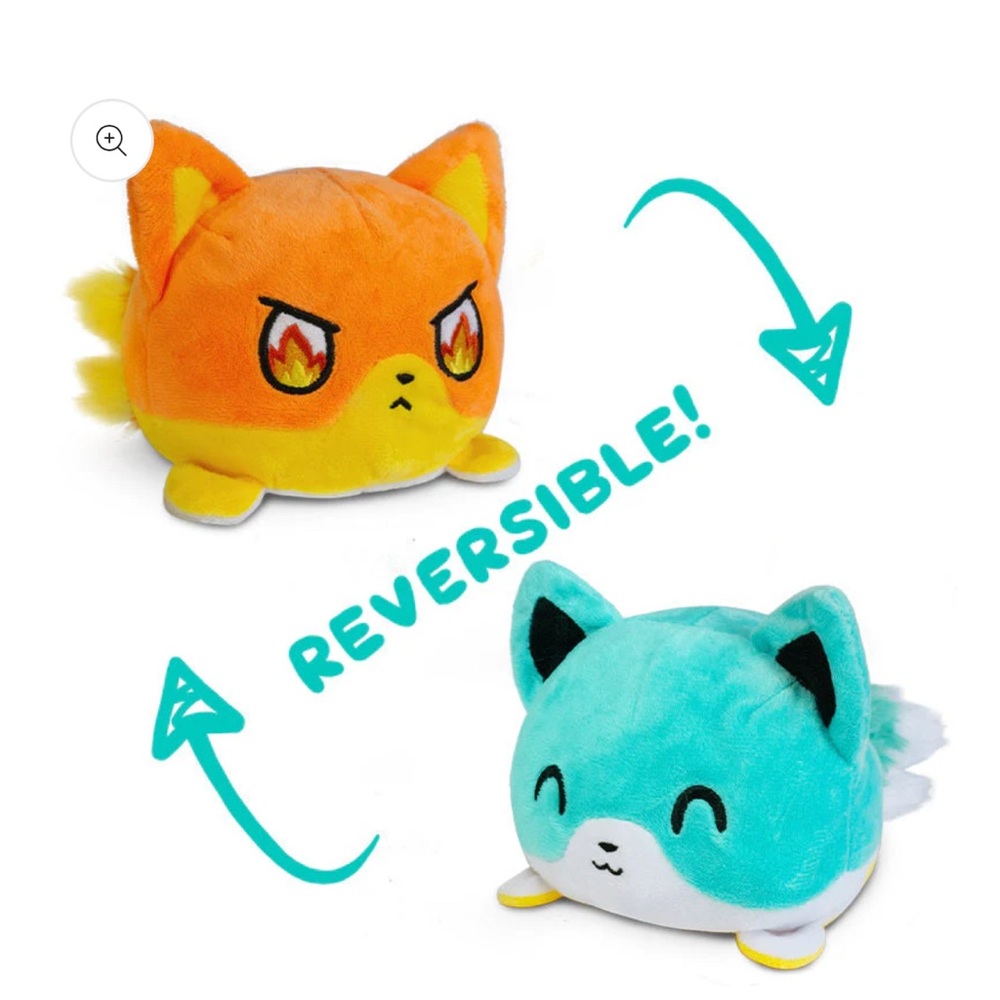 TEETURTLE REVERSIBLE KITSUNE PLUSHIE